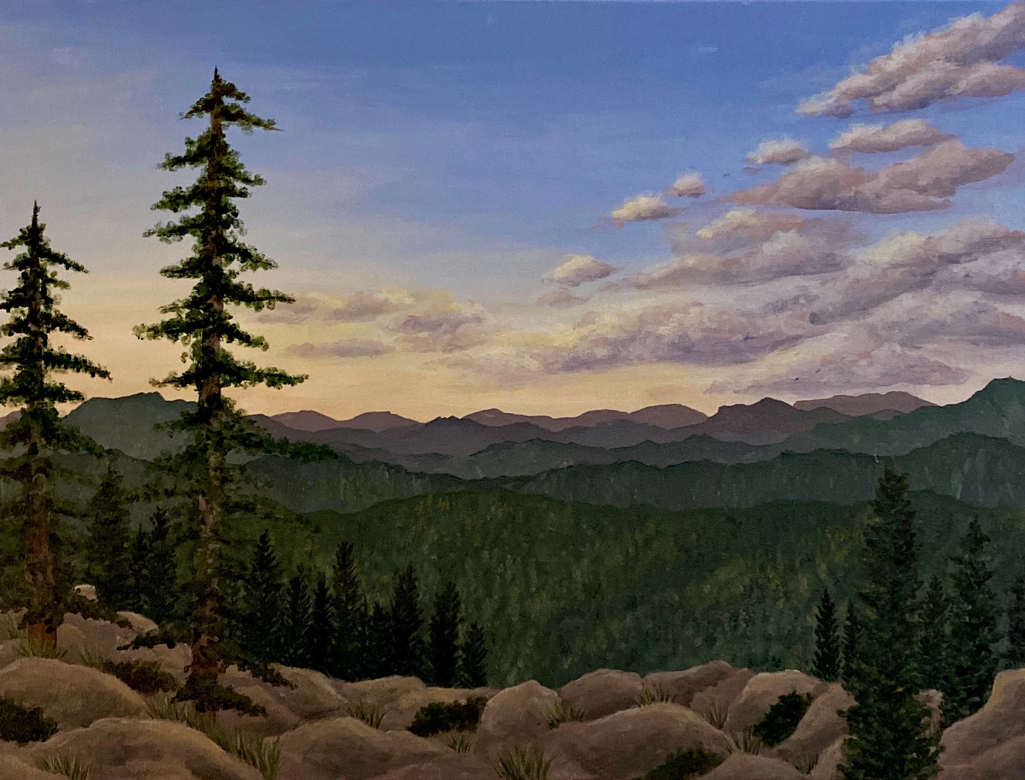 Rocky Mountains at Dusk